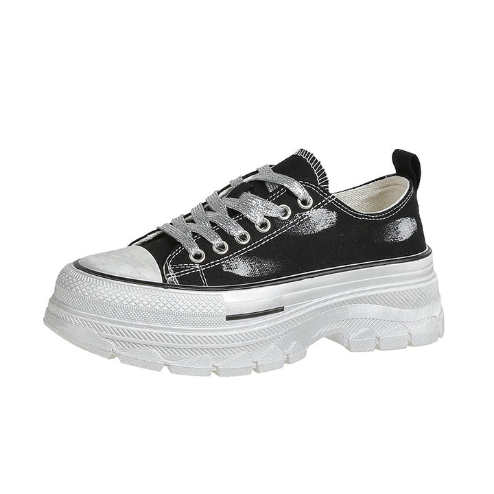 Dame Chunky Sneakers med glinsende hætte og stilfuldt såleprofil Stilla