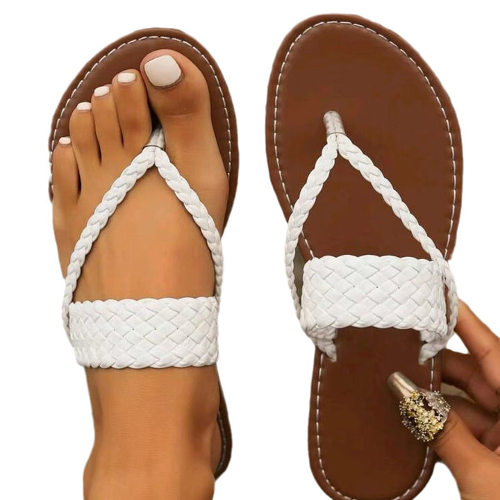 Dame Flettet Tå-separerende Sandaler med skridsikker Såle og moderne Design Stilla