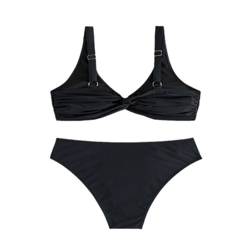 Dame Luksus Bikini-Sæt med elegante Smykkedetaljer Skovae
