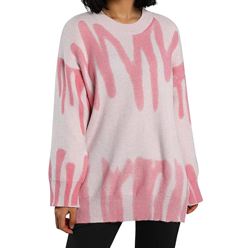 Kvinders oversized sweater med moderne gradient Stilla