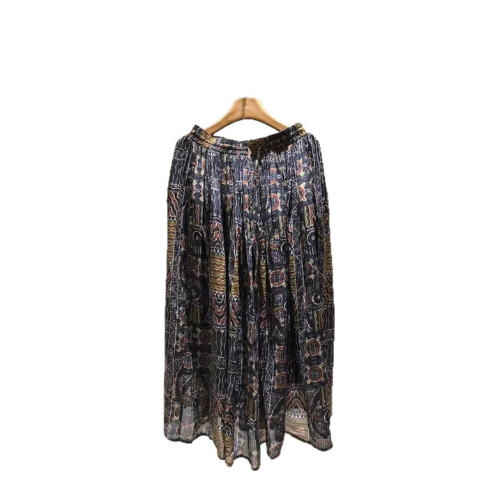 Femme Bohemian Trykt Maxi Nederdel Stilla
