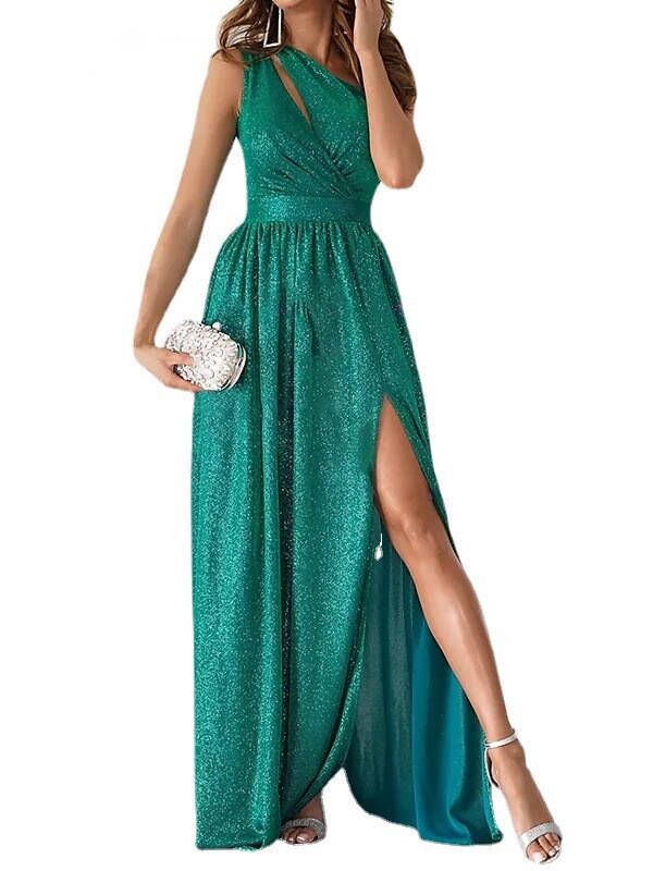 Dame Elegant Asymmetrisk Aftenkjole Stilla