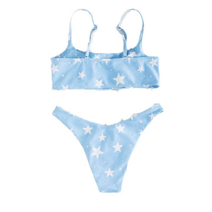Damer Stjerneprint Bralette Bikini Sæt Stilla