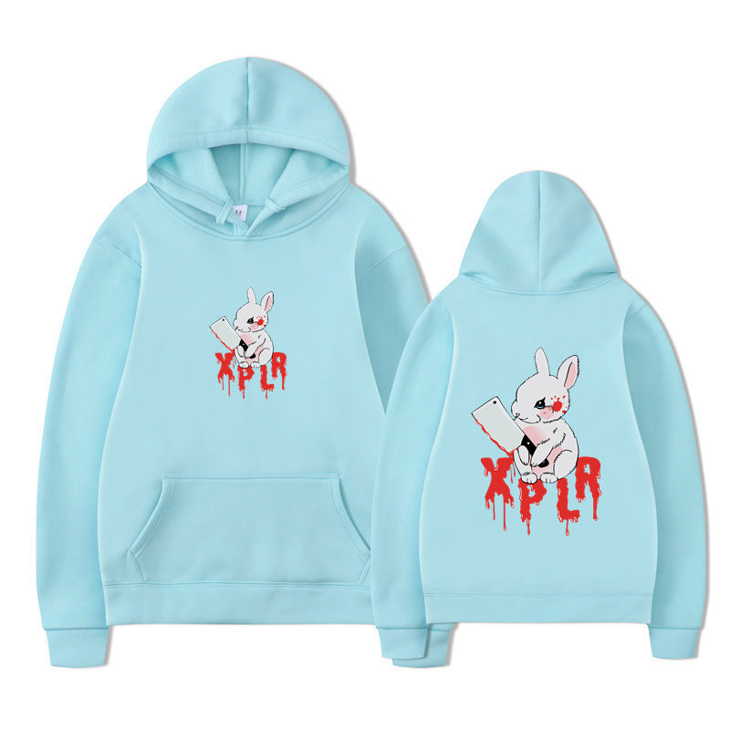 Kvinders hoodie med iøjnefaldende tegneserjemotiv og behagelig pasform Skovae