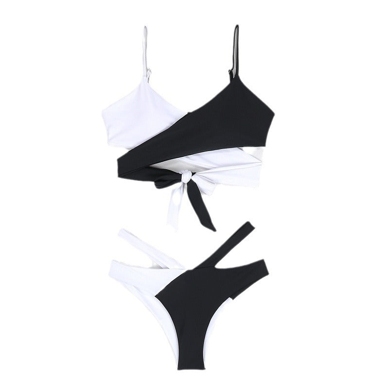 Dame asymmetrisk Cut-Out bikini-sæt Stilla