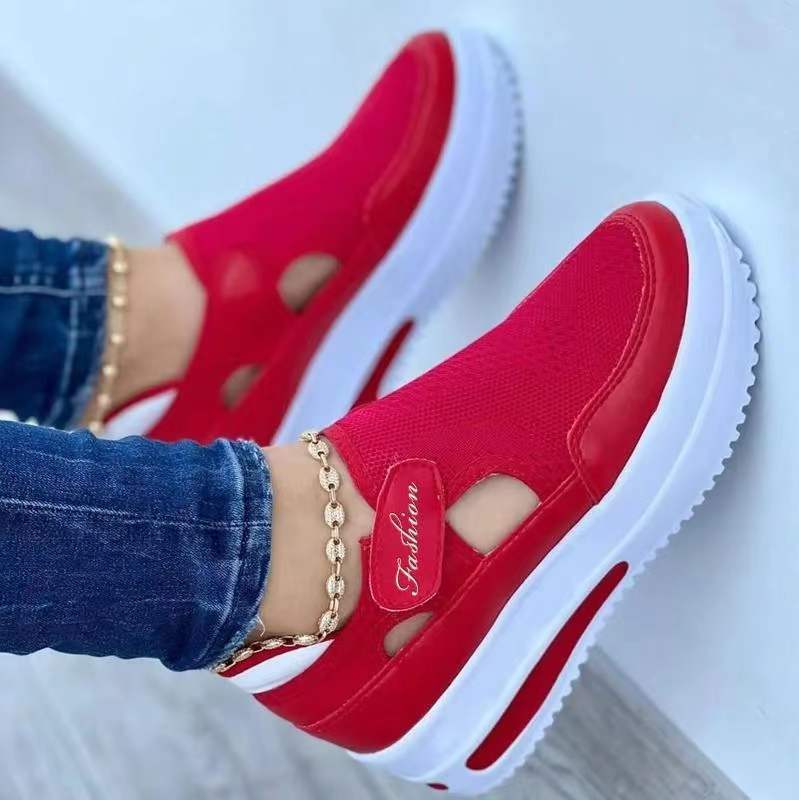 Dame Slip-On Sneakers med åndbart mesh-overmateriale og ergonomisk sål Stilla