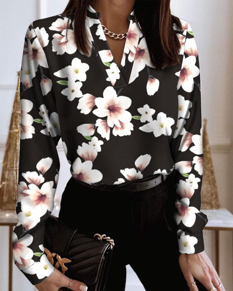 Damebluse med hjerteprint Stilla