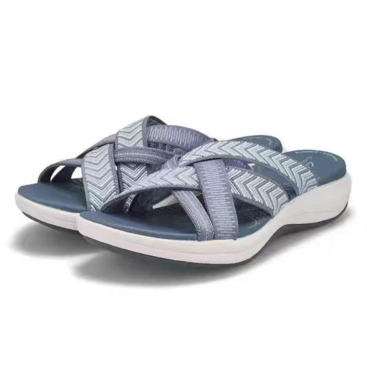 Dame Komfortable Sommer-Sandaler med elastisk Remdesign Stilla