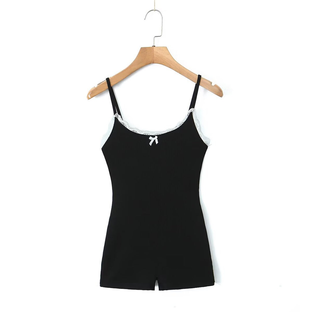 Dame Neckholder Bodysuit med spidse accenter og justerbare stropper Stilla
