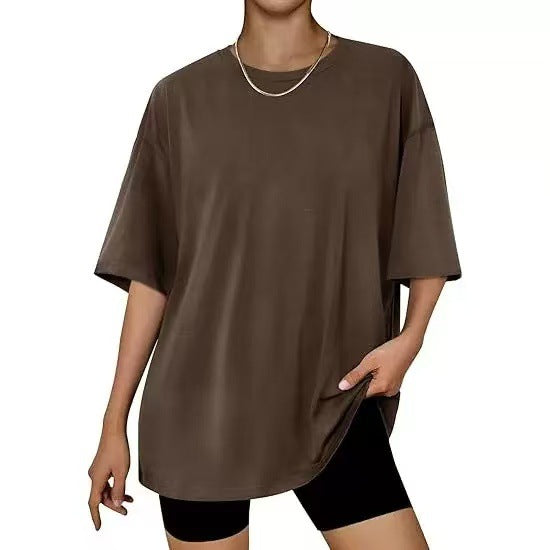 Dame Oversized Struktur T-Shirt Stilla
