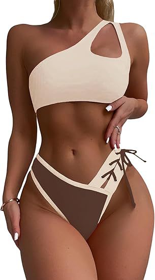 Damer Ensidet Bikini med trendy snit Skovae