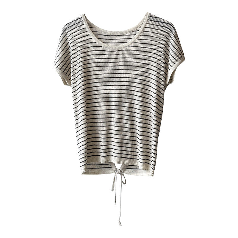 Dame afslappet T-shirt med justerbar søm Stilla