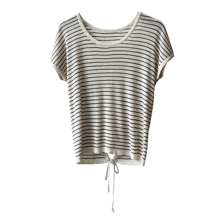 Dame afslappet T-shirt med justerbar søm Stilla