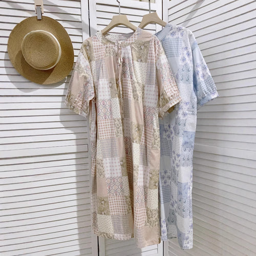 Femme Patchwork Design Bluse Stilla