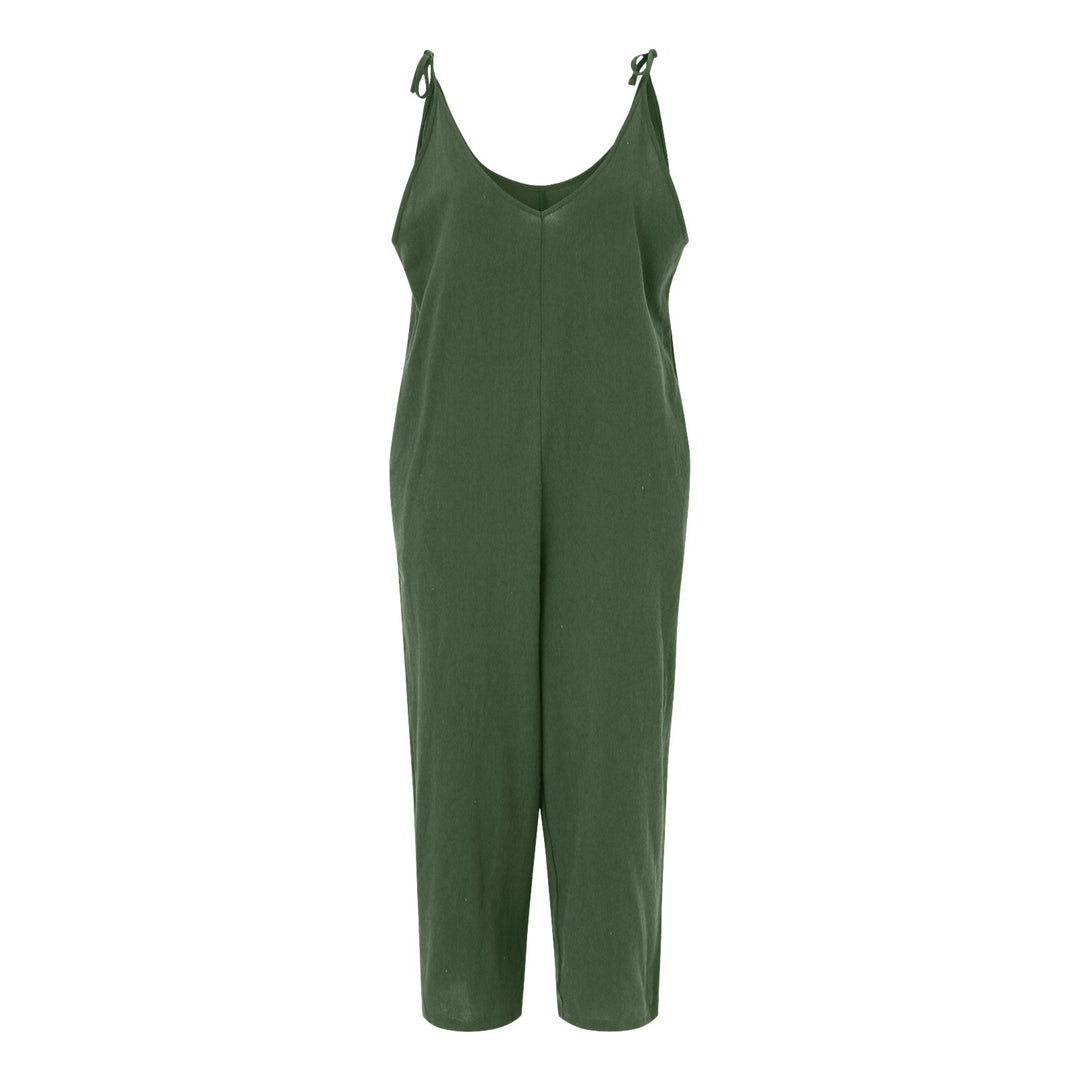 Dame Fritids Spaghetti-strop Jumpsuit Stilla