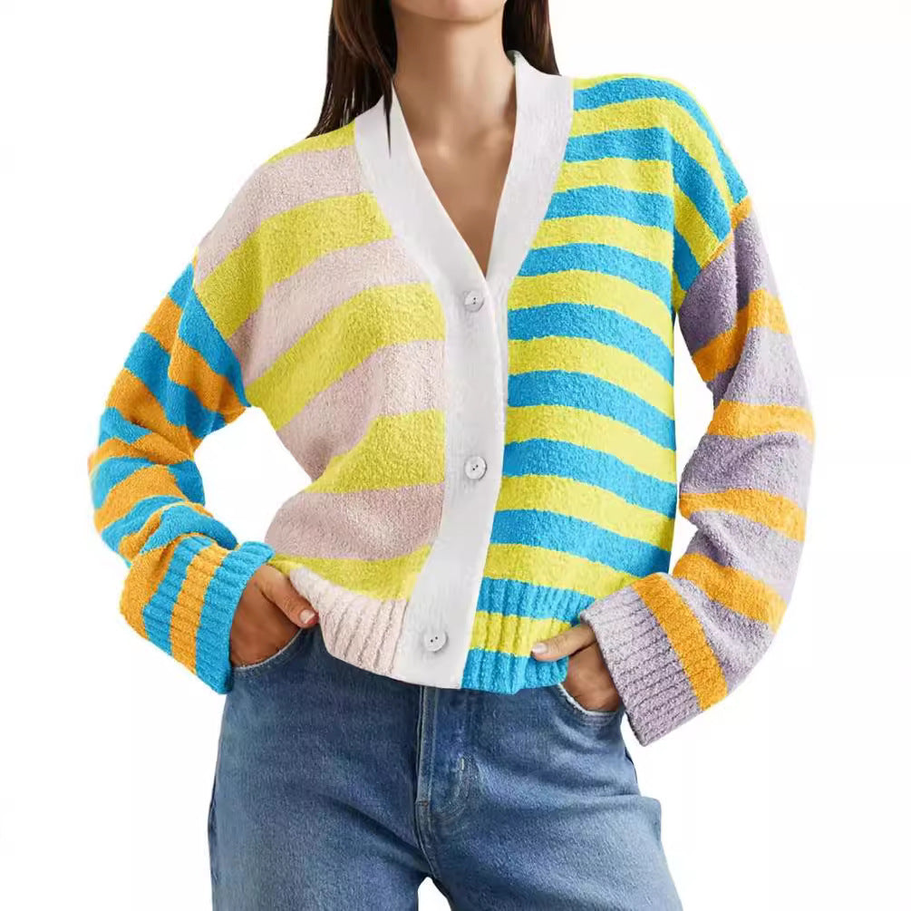 Dame Farvet Loungewear Jakke lavet af hyggeligt materiale Stilla