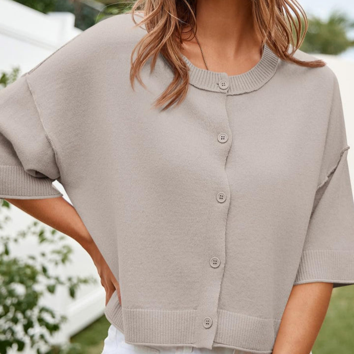 Femme Cozy Button-Up Cardigan Stilla