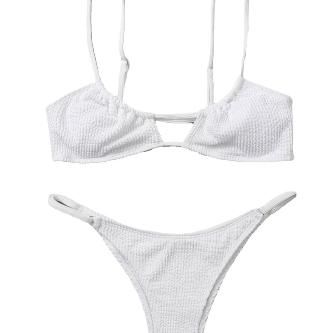 Femme Struktureret Cut-Out Bikini Sæt Stilla
