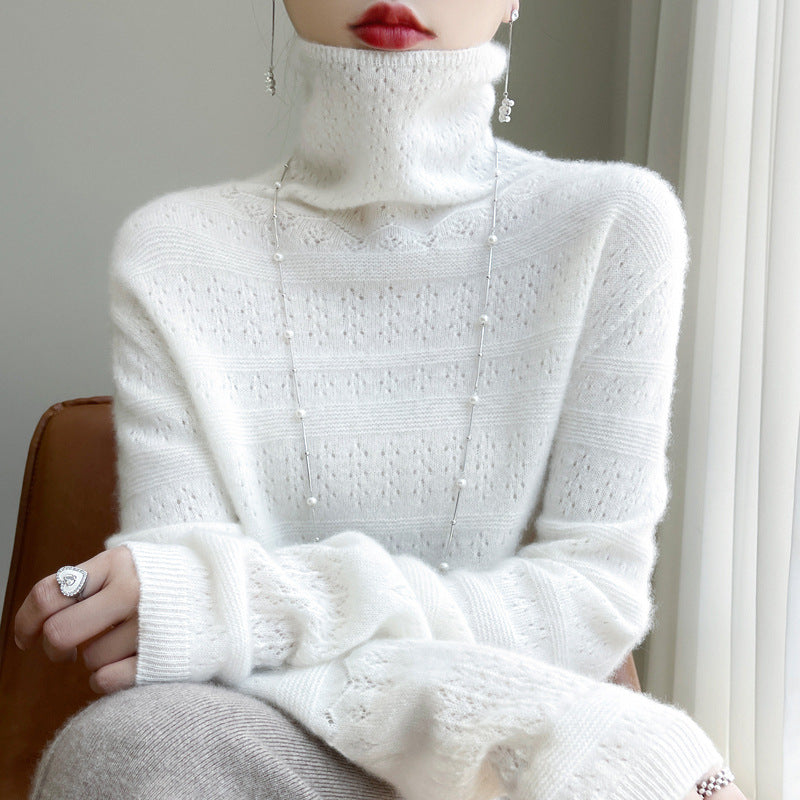 Stilla | Rullekrave sweater Blød strik sweater Langærmet design
