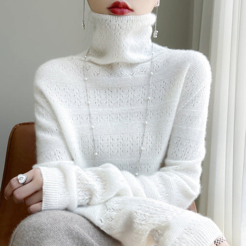 Stilla | Rullekrave sweater Blød strik sweater Langærmet design