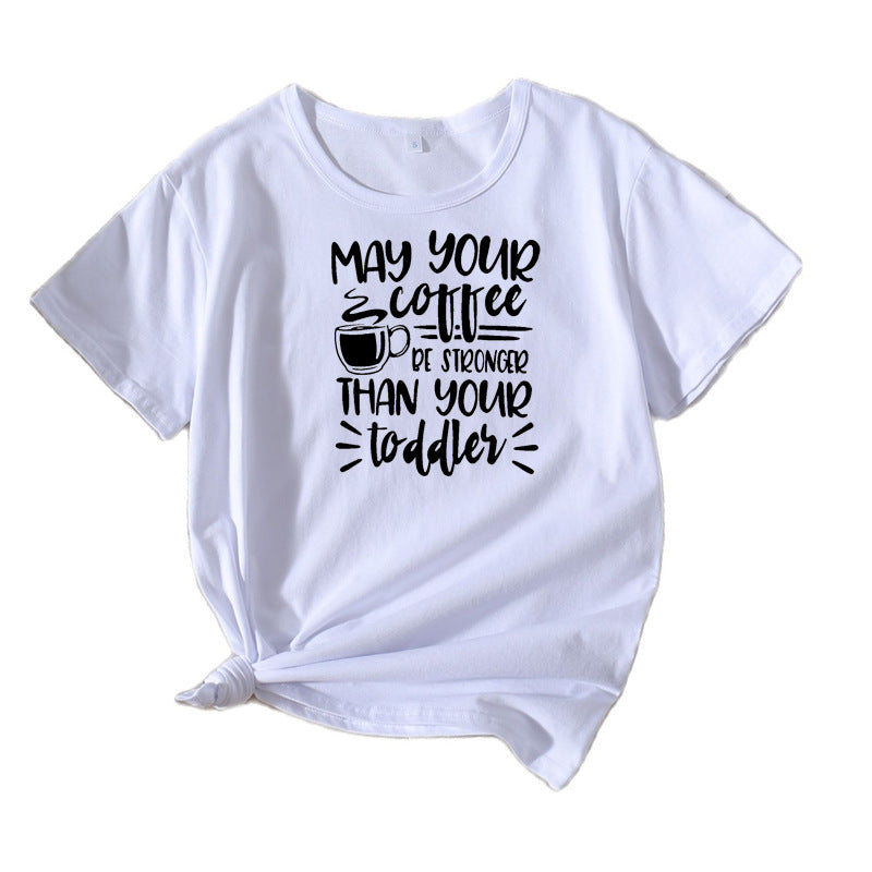 Dame Relaxed Fit Kaffeelsker T-shirt Stilla