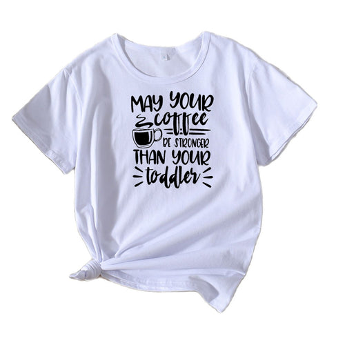 Dame Relaxed Fit Kaffeelsker T-shirt Stilla