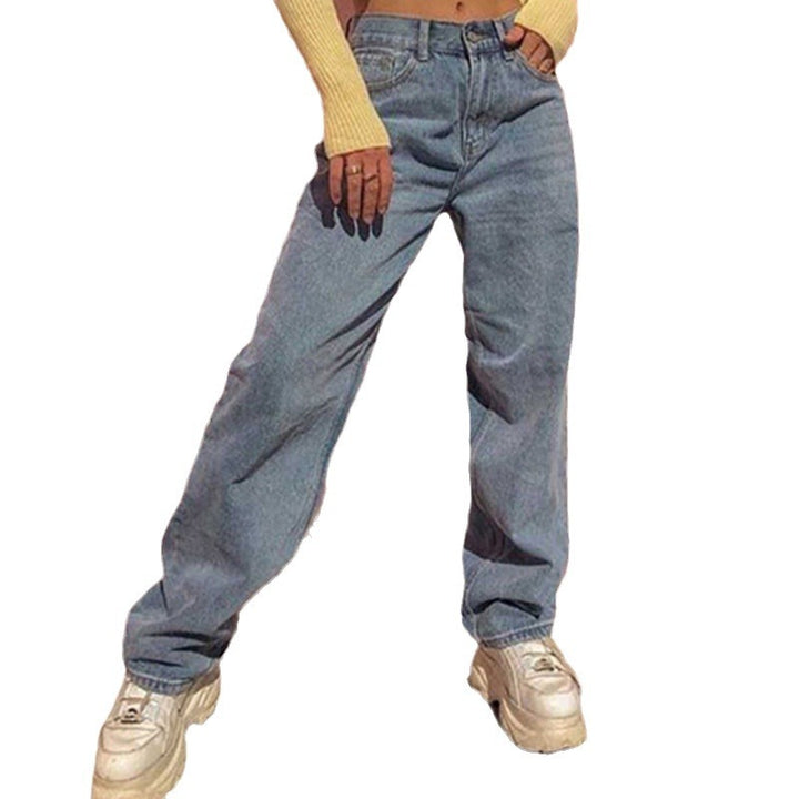 Dame Løs skåret Høj talje Jeans med afslappet snit og cool Vintage-stil Stilla