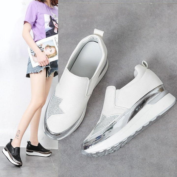 Dame Slip-On Sneakers med fashionable accenter og aftagelig indersål Stilla