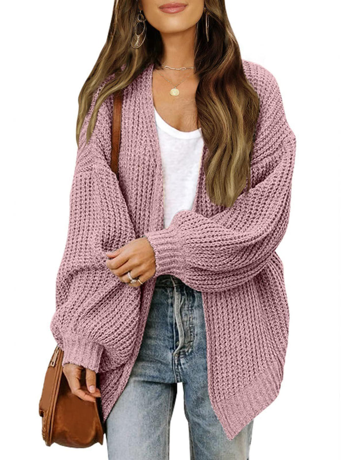 Dame strikjakke i oversized stil Stilla