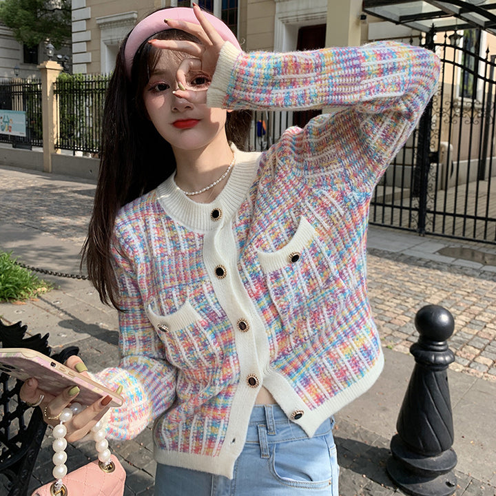 Femme Struktureret Knap-Cardigan Stilla