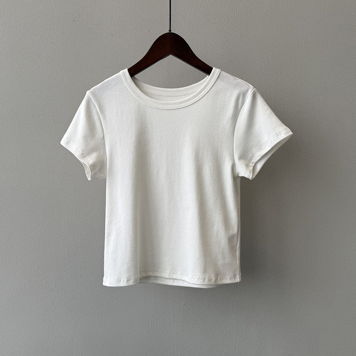 Dame Basis T-shirt i høj kvalitet bomuld med ergonomisk snit Stilla