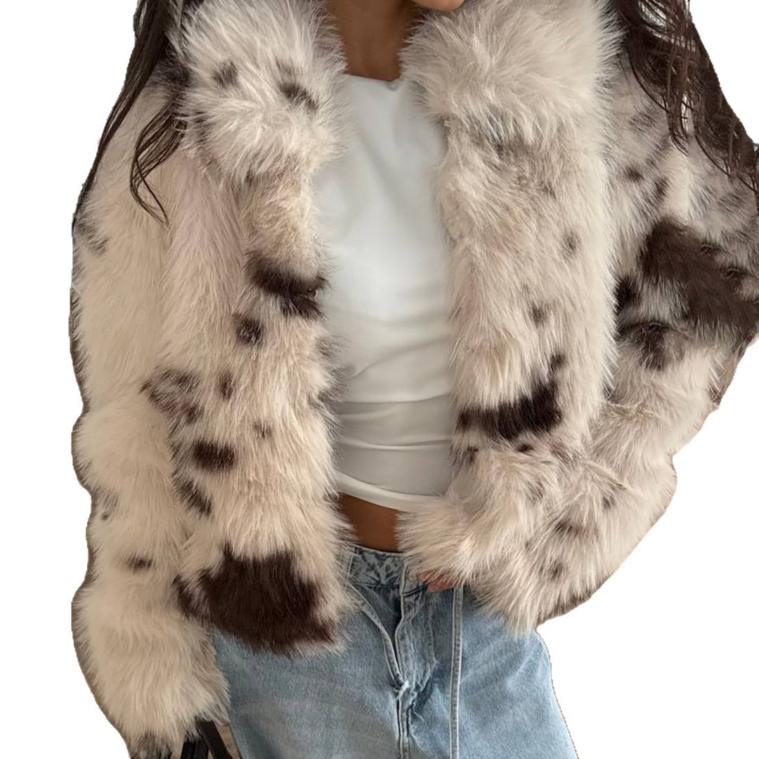 Dame Oversized Faux Fur Jakke Stilla