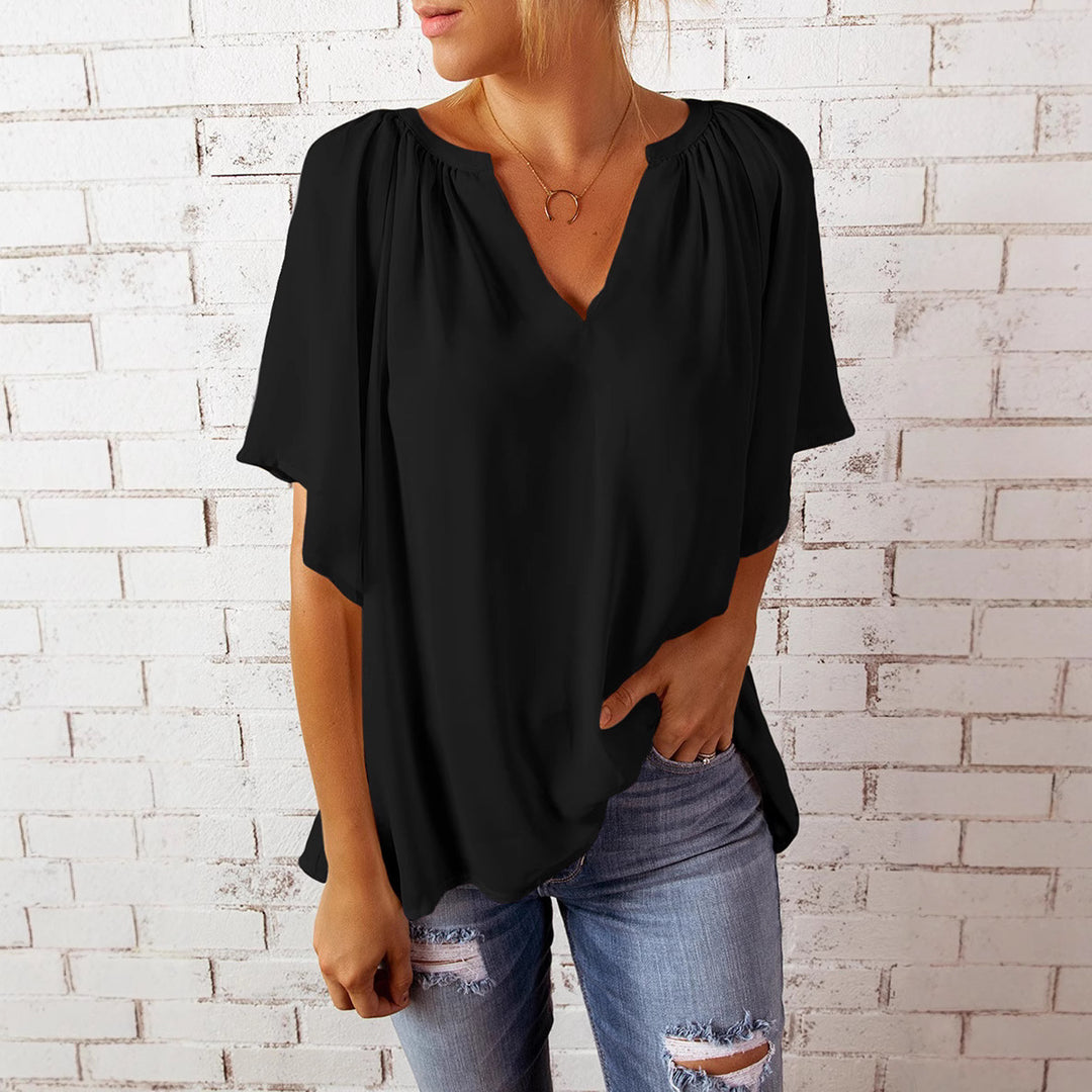 Dame elegant chiffon bluse Stilla