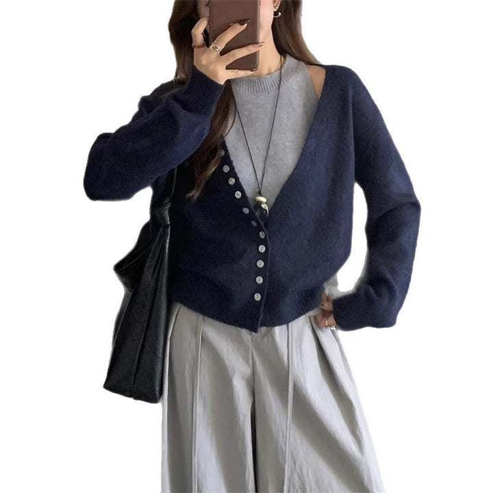 Kvinder løs strikket cardigan Stilla