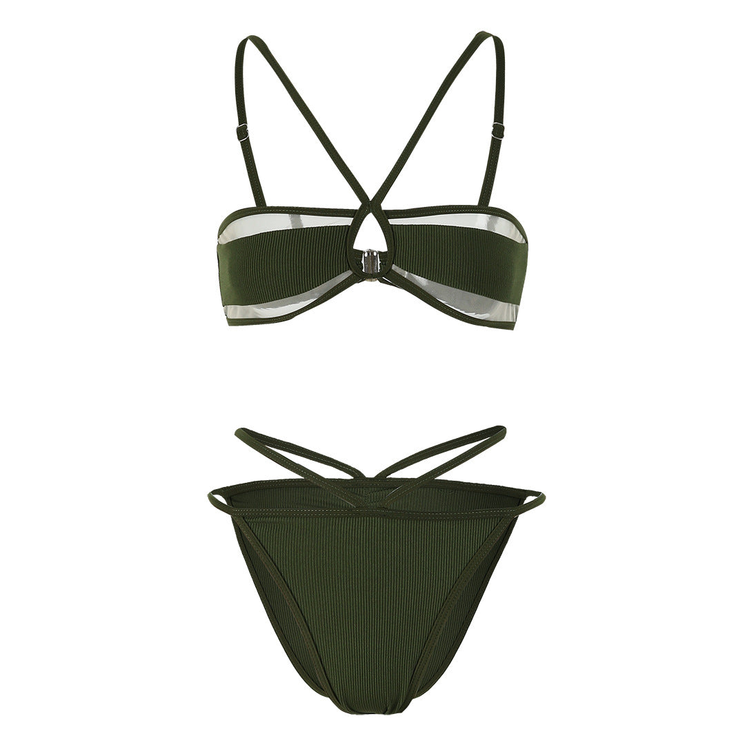 Dame Bikini-sæt med innovative skæring detaljer og justerbare stropper Stilla