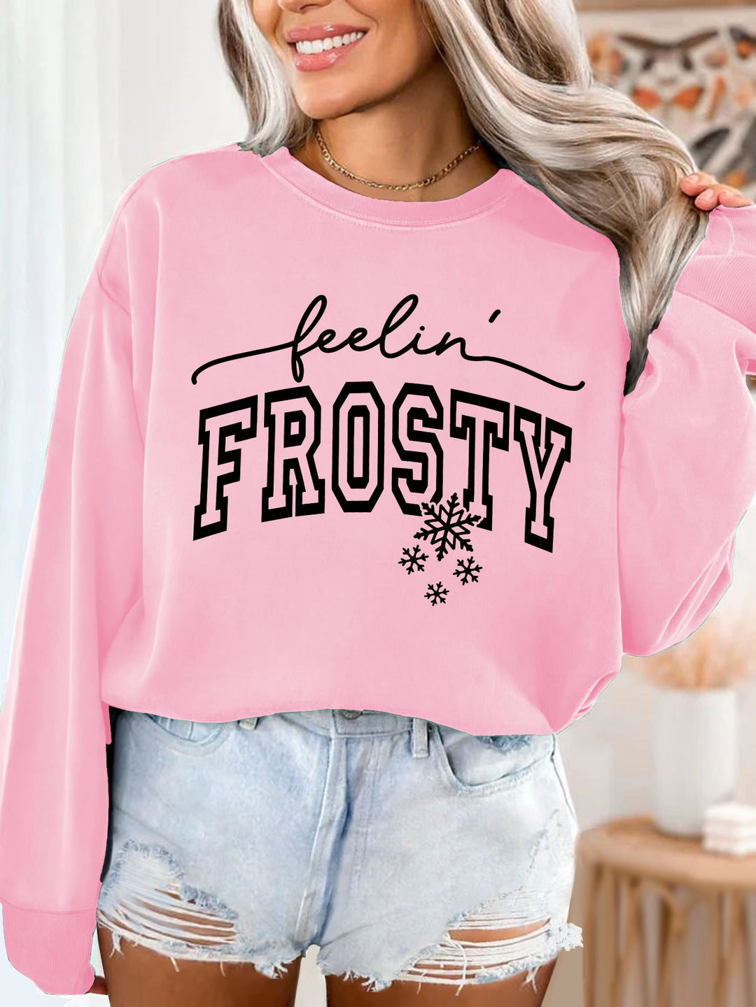 Kvinderne sweater med grafisk print Stilla