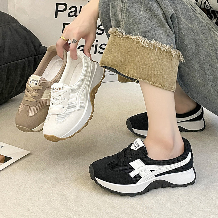 Dame Trail-Sneakers med skridsikre gummisåler og åndbart mesh-overflade Stilla