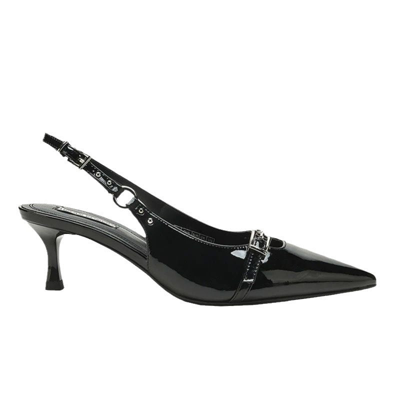 Damer Elegante Slingback Pumps med dekorativt spænde-detail Stilla