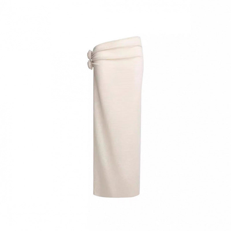 Dame Elegant Knyttet Midi-Nederdel Stilla