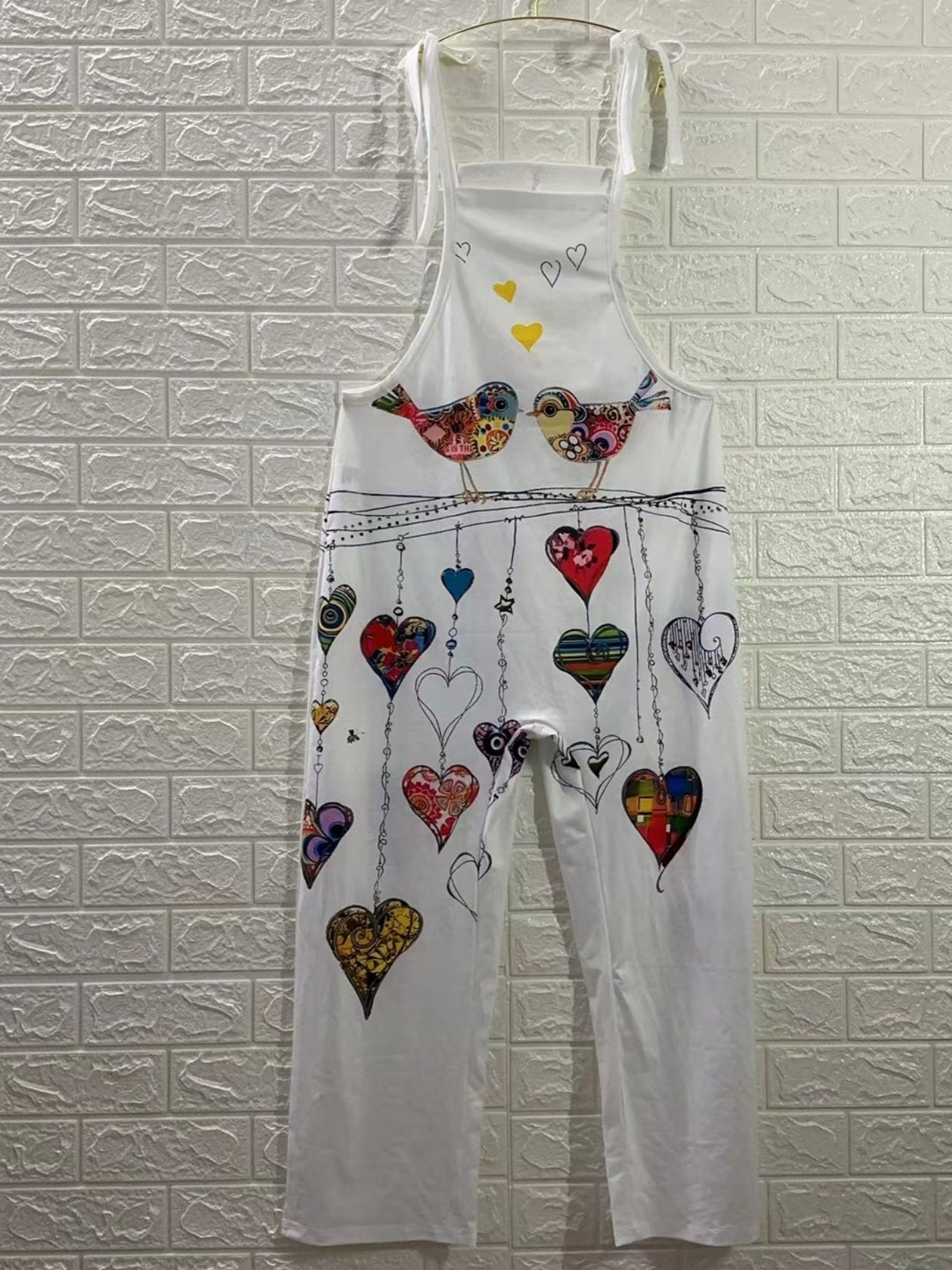Dame Kunstnerisk Tryk Overall Jumpsuit Stilla