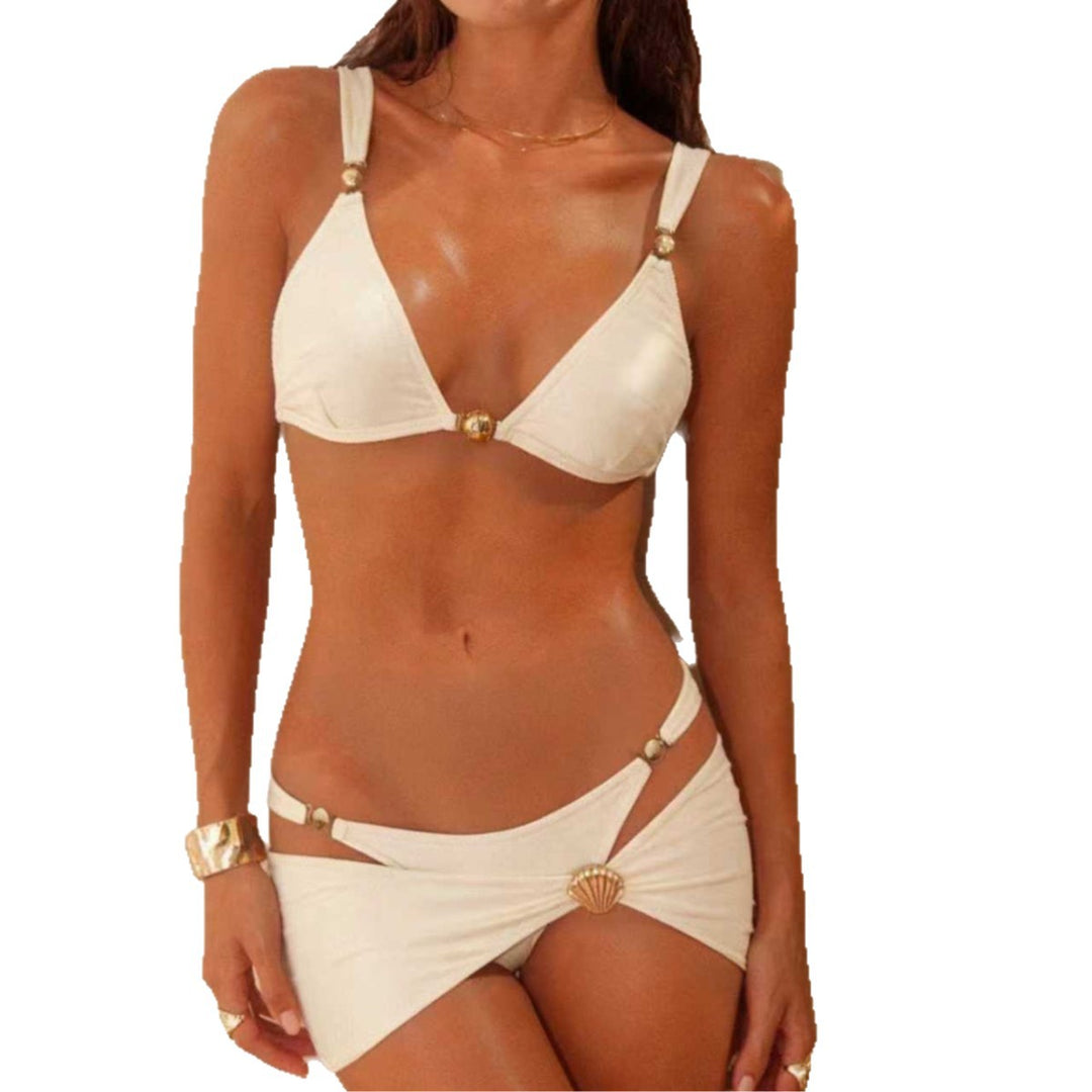 Dame Designer-bikini med elegante smykkebesættelser Skovae