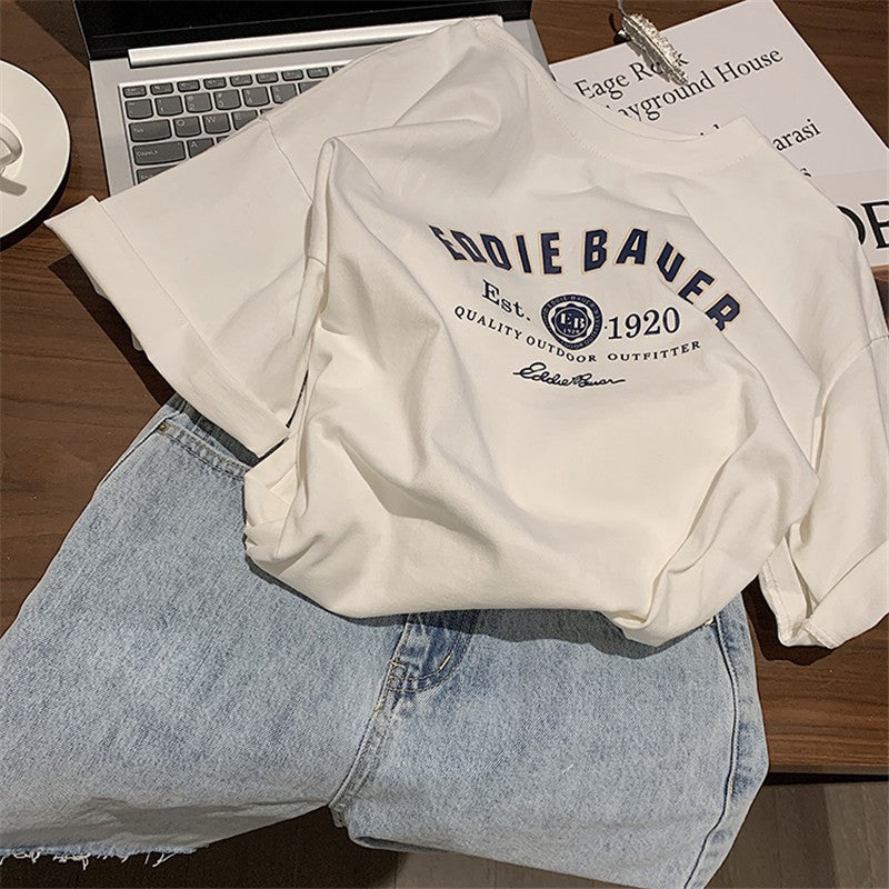 Femme Relaxed Fit Vintage Grafik T-Shirt Stilla