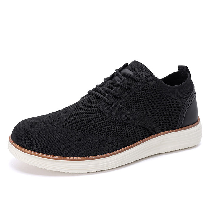 Herrer nan strikket Oxford-sneaker med wingtip-perforering og superlet EVA-sål Skovae