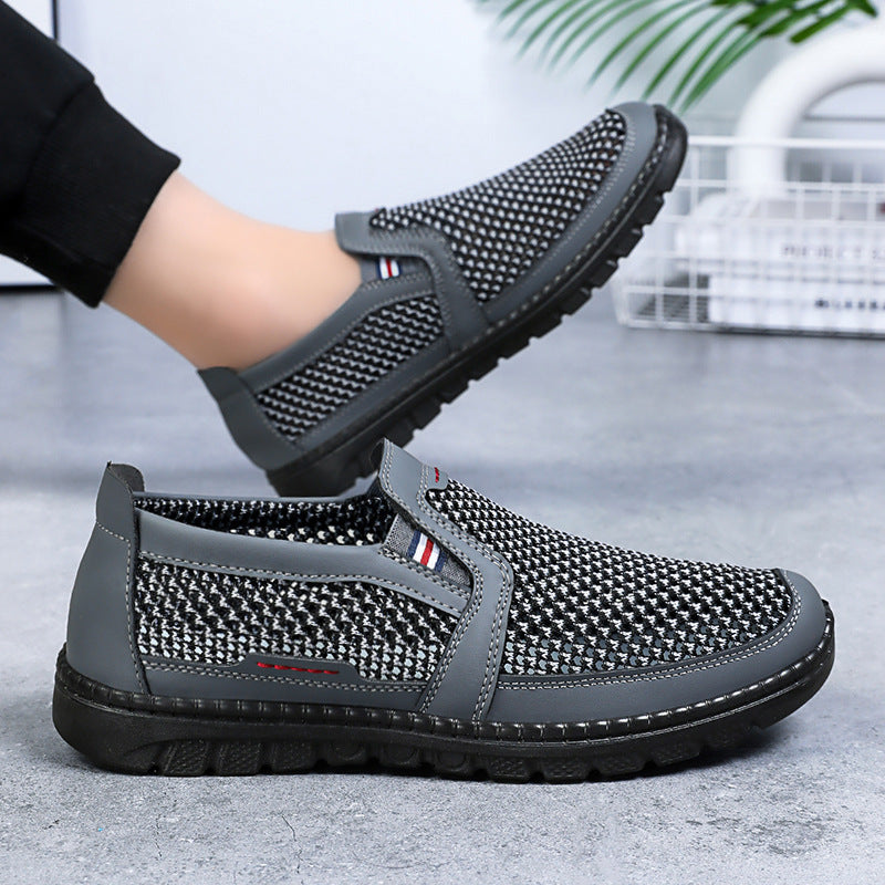 Herrer Åndbare Slip-On Løbesko med fleksibelt Mesh-Overmateriale og skridsikker Sål Stilla