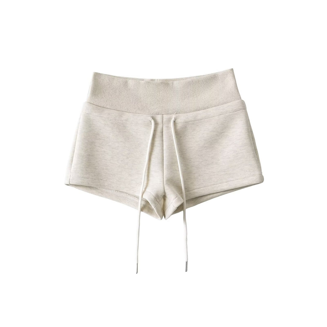 Dame Komfortable Sportshorts med høj talje og praktisk snoretræk Stilla