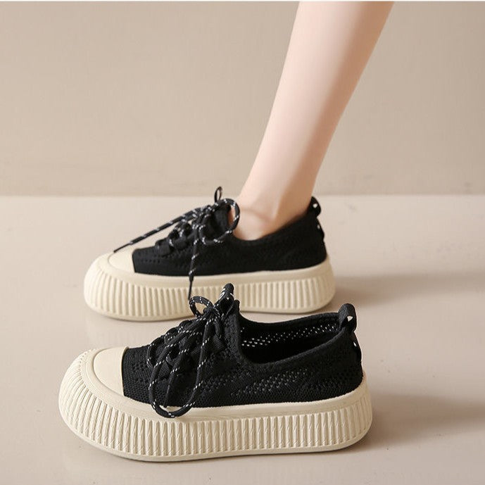 Dame Sporty Sneakers med åndbart Mesh-overmateriale og skridsikker sål Stilla