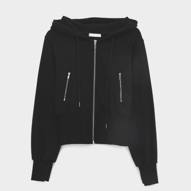 Dame sporty zip hoodie med en tætsiddende pasform Stilla
