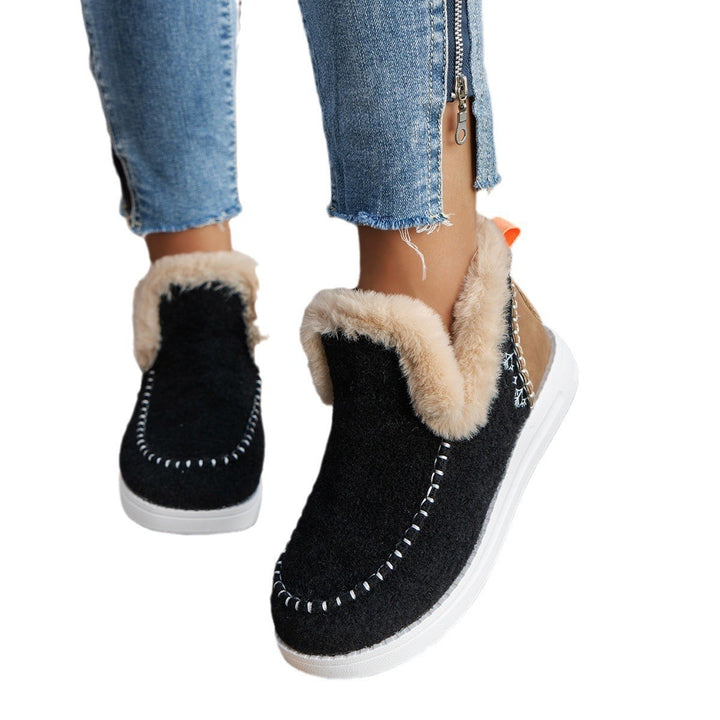 Dame Varm foerede hjemmesko med praktisk slip-on design og skridsikker sål Stilla