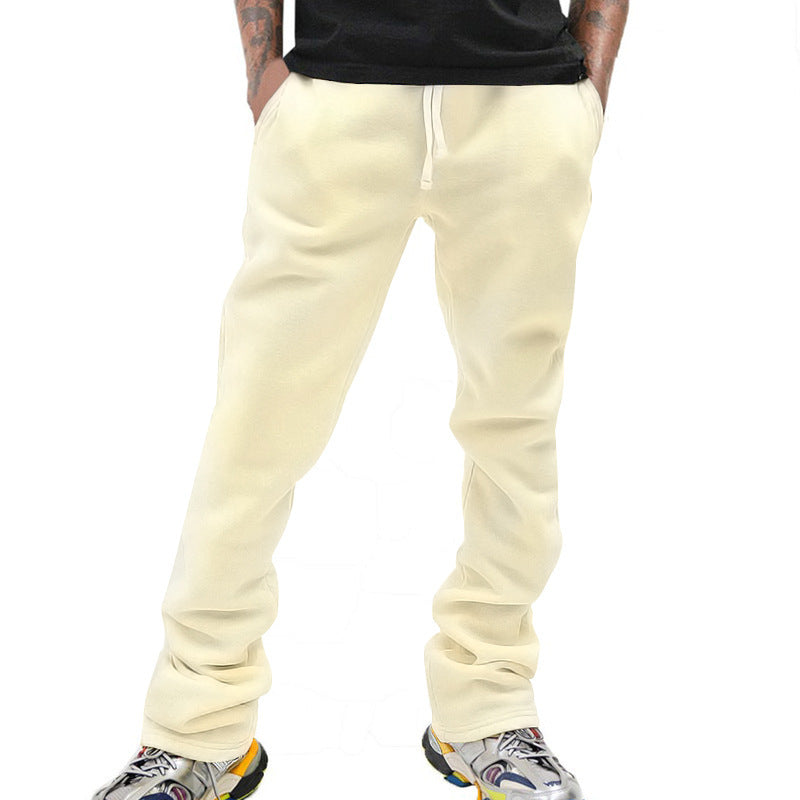 Herre afslappede sweatpants i blødt fleece med elastisk talje og praktiske sidelommer Stilla