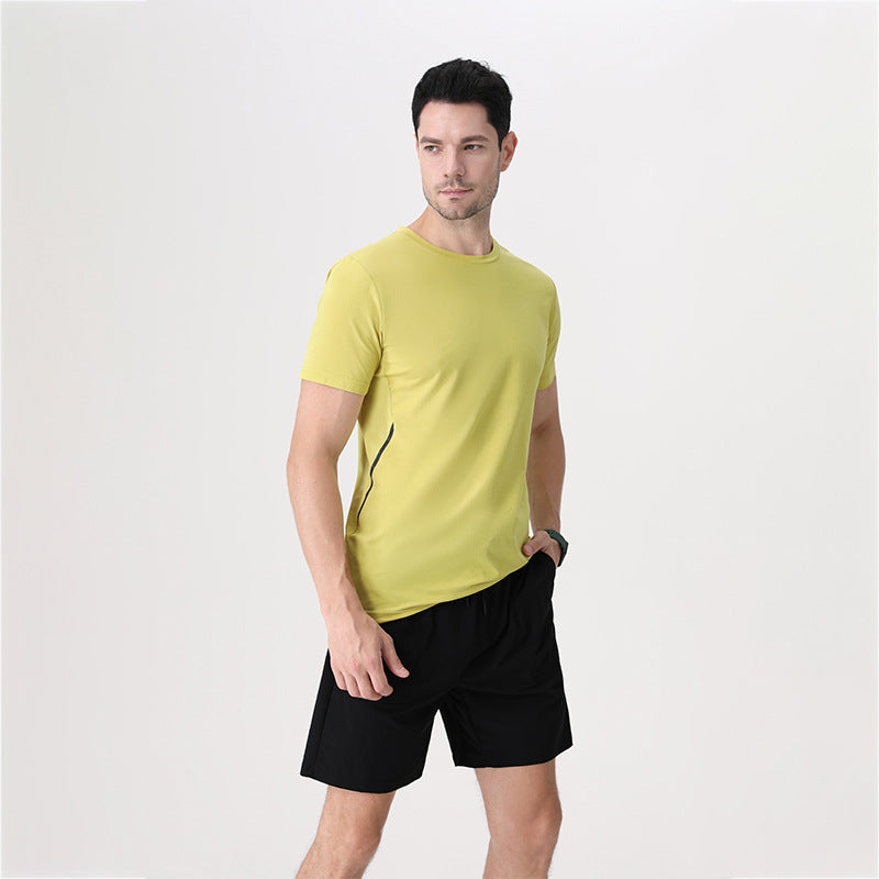 Herrer Åndbart Sport T-Shirt med elastisk pasform Stilla